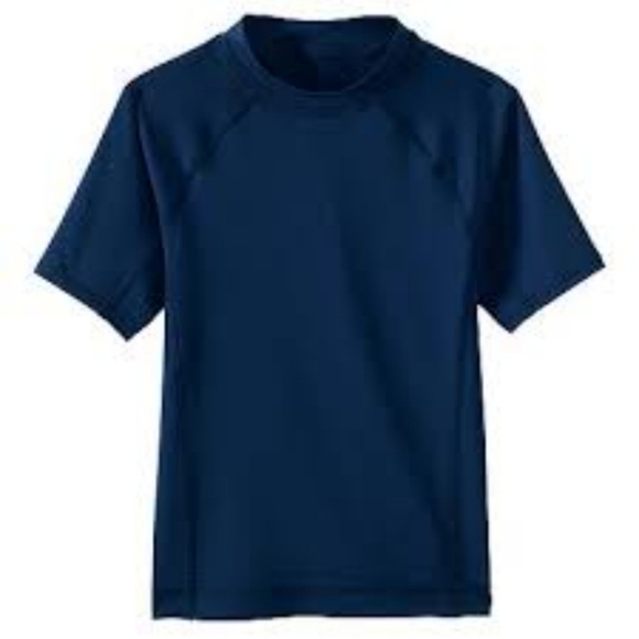 Lands' End Youth Husky Navy Rashguard - Picture 1 of 8